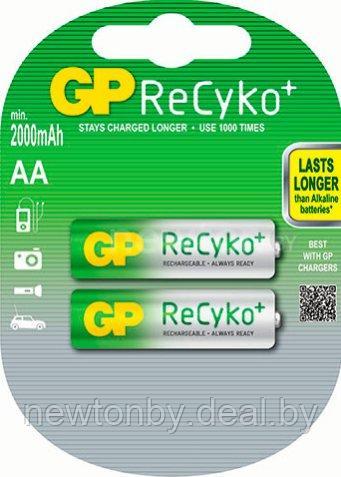 Аккумулятор GP ReCyko+ AA 2000mAh 2 шт. - фото 1 - id-p224449117