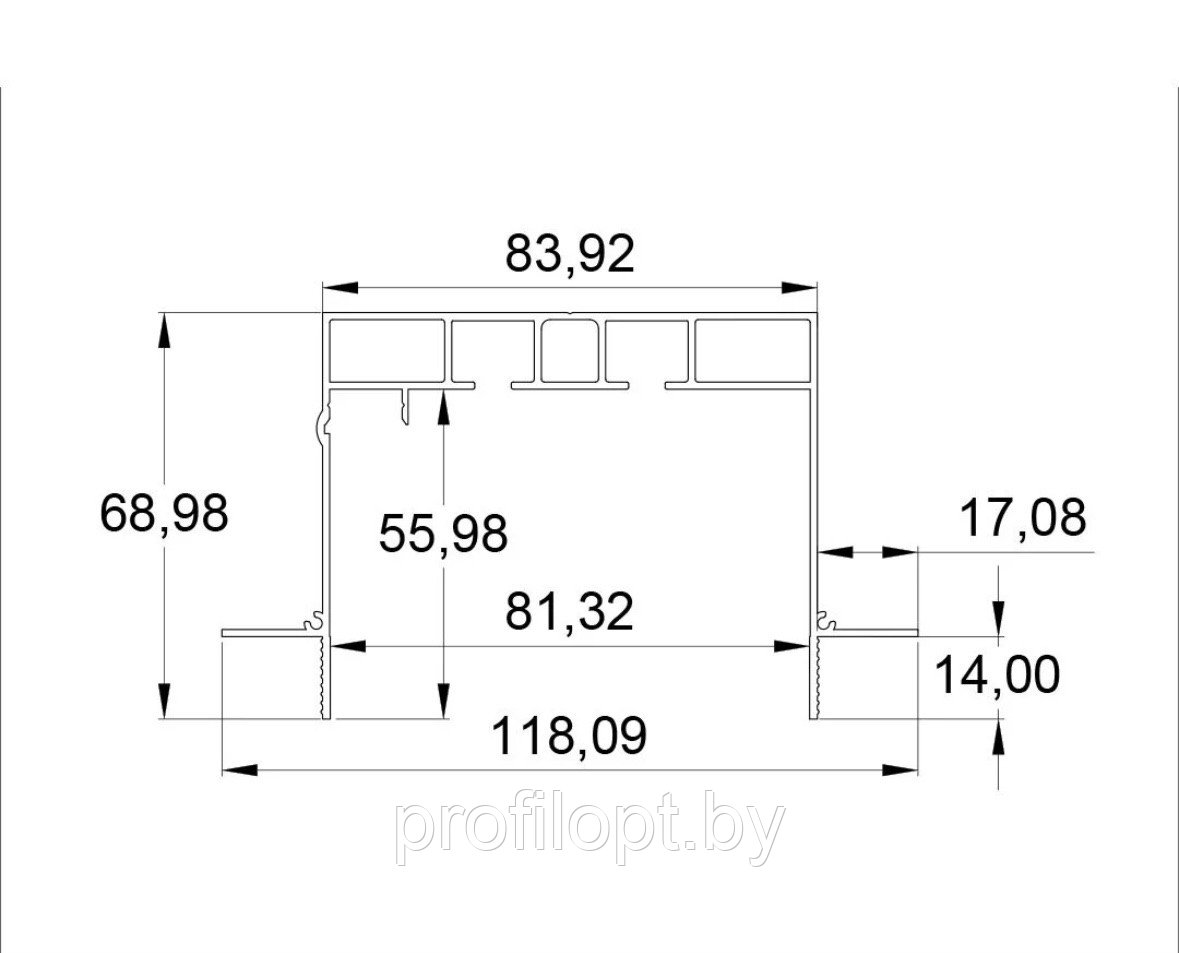 Карниз скрытый КС-69 для гипсокартона 3,2м - фото 6 - id-p224450033