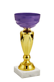 Кубок  "Ирис" на мраморной подставке высота 19 см, чаша 8 см    арт. 286-190-80