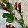 Искусственные цветы ветка Шиповник с ягодами высокая, фото 3