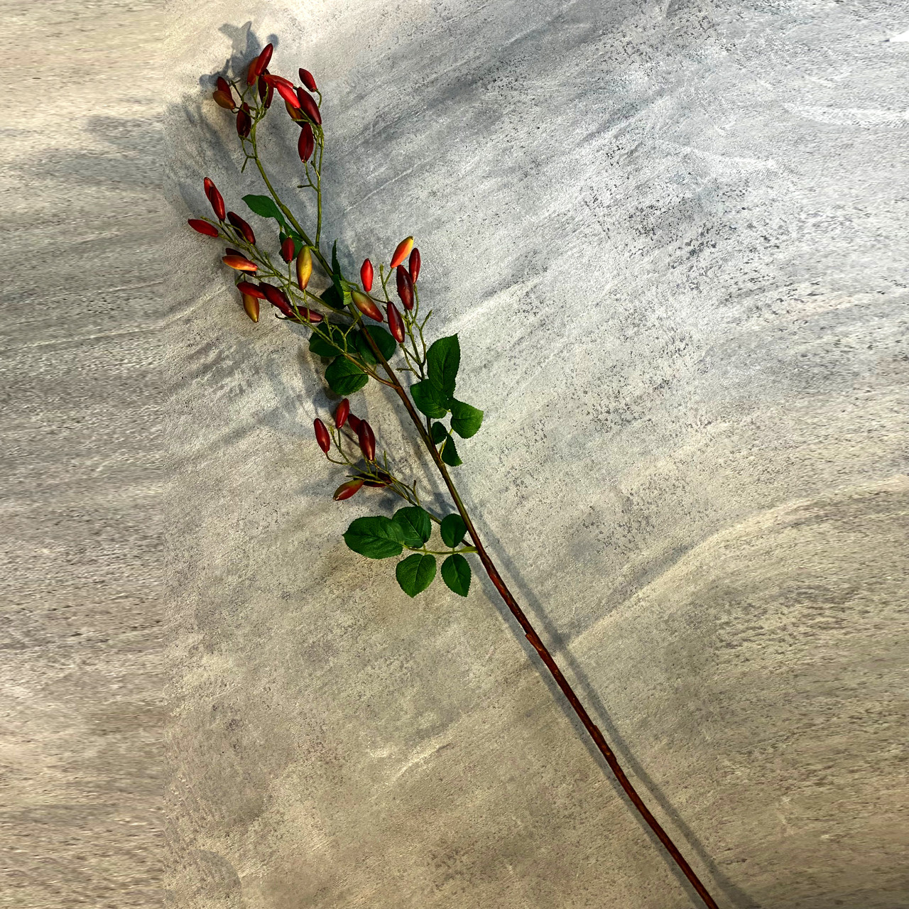 Искусственные цветы ветка Шиповник с ягодами высокая - фото 5 - id-p224452997