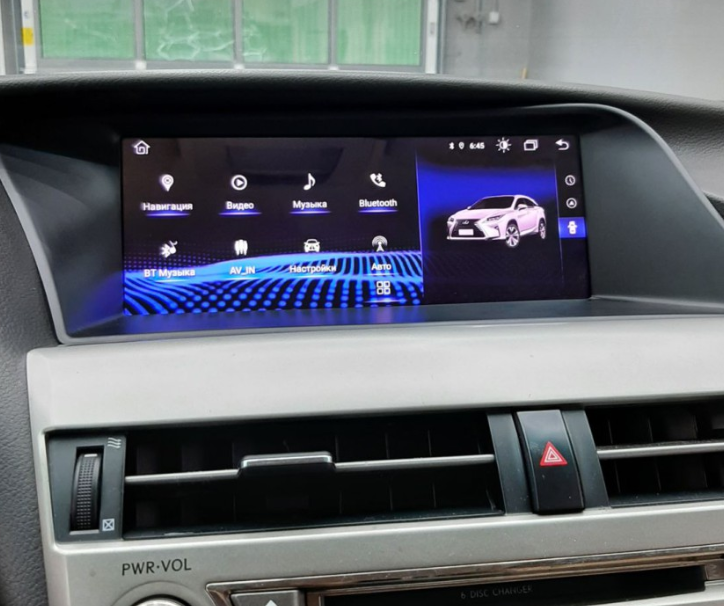 Монитор Android 10,25" для Lexus RX 2009-2012 монохром компл. 09-12