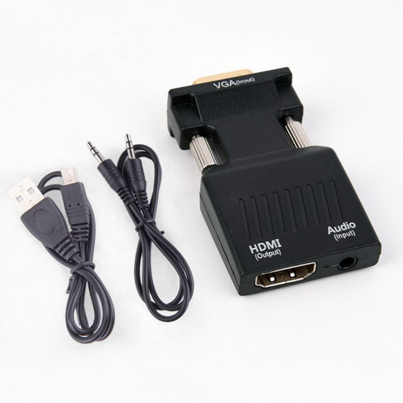 Конвертер VGA (вход) - HDMI (выход) - H01, не требует VGA кабель (для подключения монитора, телевизора) - фото 3 - id-p224454302