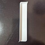 Заглушка левая для плинтуса напольного ИДЕАЛ 70мм ДЮРА  прямоугольного 001 Белый Мат, фото 2