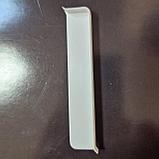 Заглушка правая для плинтуса напольного ИДЕАЛ 70мм ДЮРА  прямоугольного 001 Белый Мат, фото 2