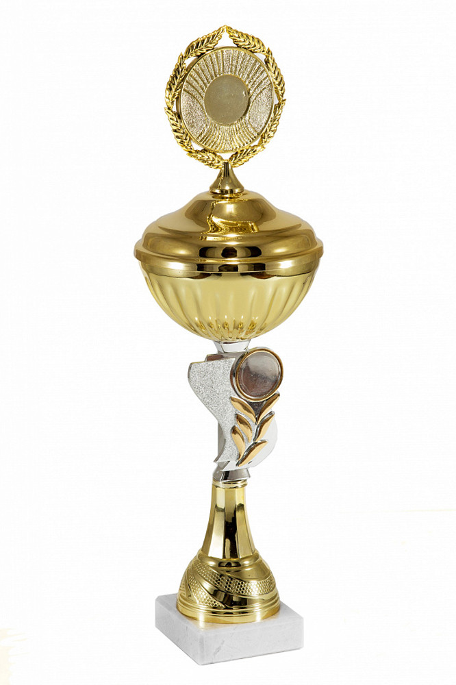 Кубок "Цветок" на мраморной подставке с крышкой , высота 33 см, чаша 8 см арт. 059-210-80 КЗ80 - фото 1 - id-p224454444