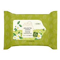 Очищающие салфетки THE SAEM Healing Tea Garden Green Tea Cleansing Tissue - 20 шт