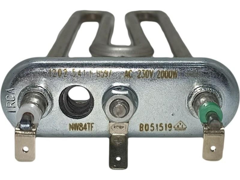 Нагревательный элемент ( ТЭН ) для стиральной машины Bosch Bo51519 (Irca 2000W прям.с отв.L=200, R9+, M155, - фото 3 - id-p139663243