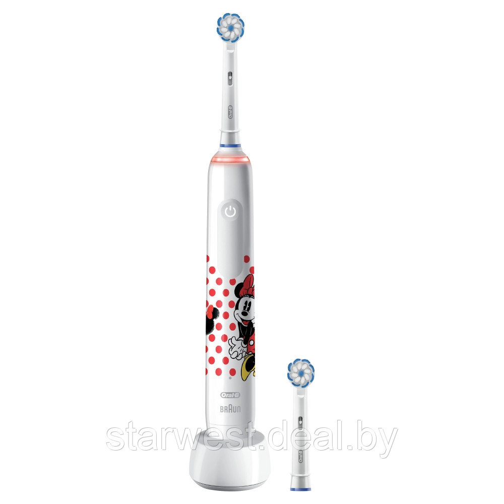 Oral-B Braun JUNIOR PRO Микки Минни Маус / Mickey Minnie Mouse Детская электрическая зубная щетка D505.523.2K - фото 3 - id-p224454681