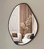 Зеркало EMZE Асимметричное с УФ-окантовкой 76x92 (черный), фото 4