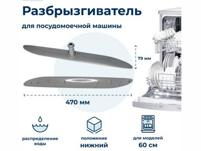 Лопасть ( разбрызгиватель, демпфер ) для посудомоечной машины Electrolux 1526523400 - фото 6 - id-p41077217