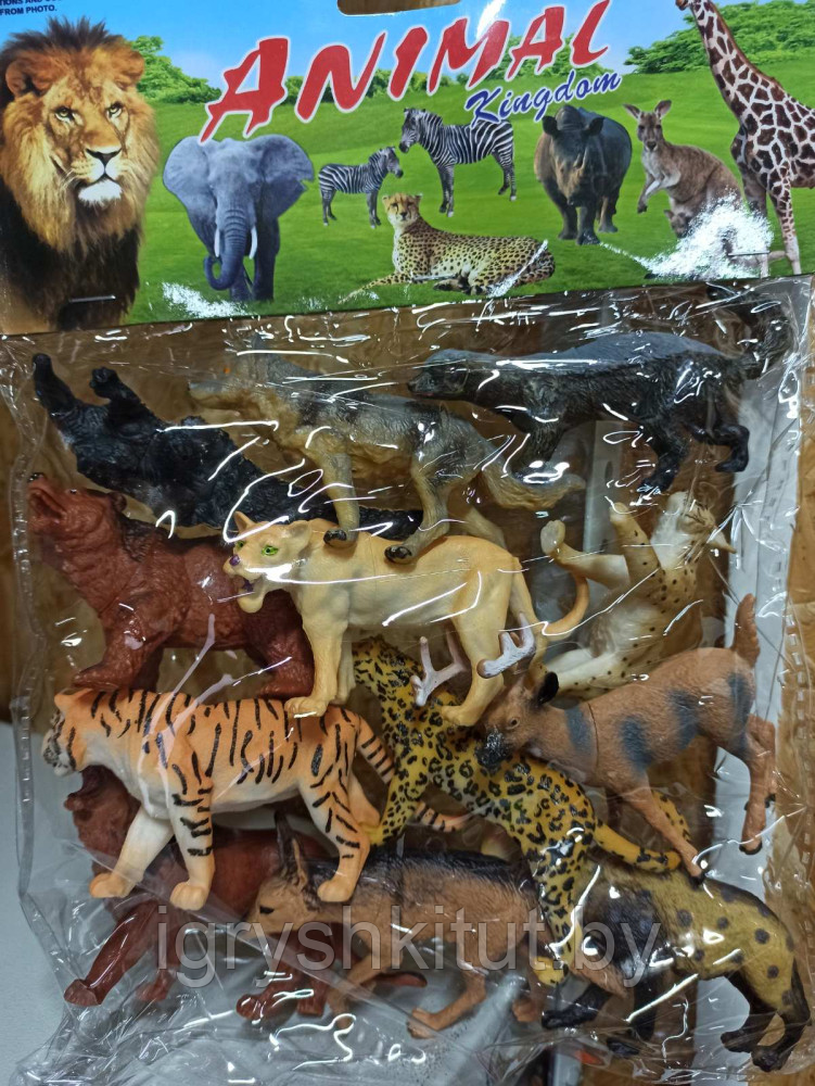 Игровой набор "Животные", 12 фигурок