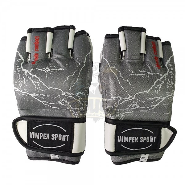 Перчатки для смешанных единоборств Vimpex Sport 6032 ПУ (арт. 6032) - фото 1 - id-p224454914