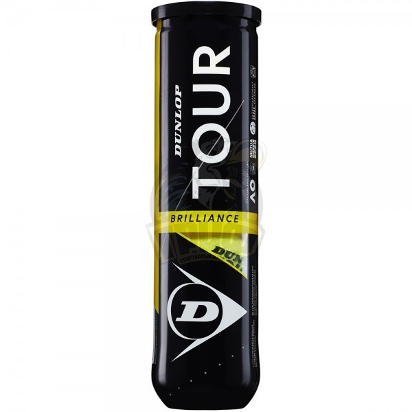 Мячи теннисные Dunlop Tour Brilliance UpperMid (4 мяча в тубе)