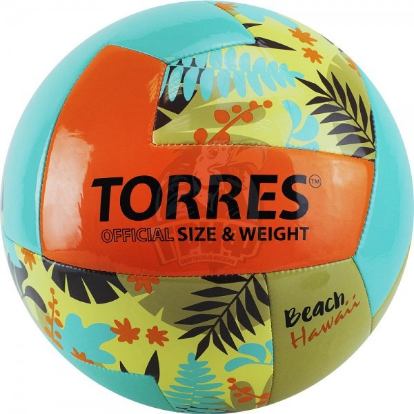 Мяч для пляжного волейбола любительский Torres Hawaii (арт. V32075B) - фото 1 - id-p224454968