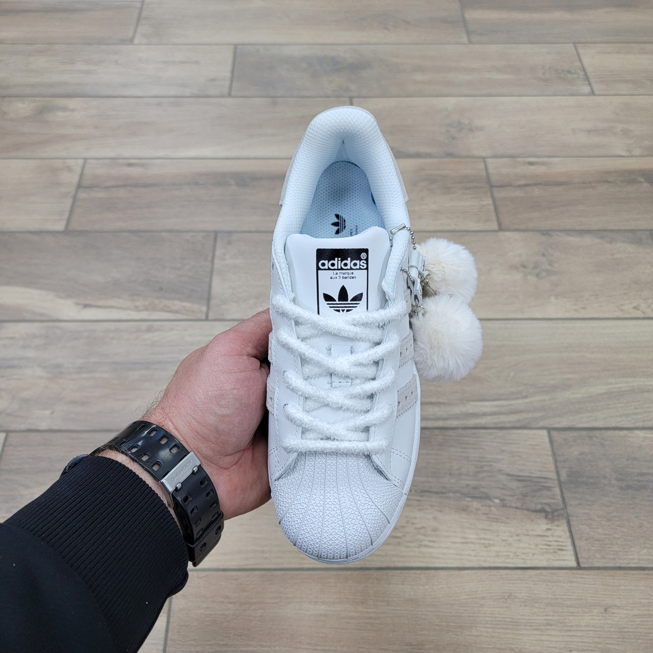 Кроссовки Adidas Superstar 'Crystal White' - фото 3 - id-p180827533