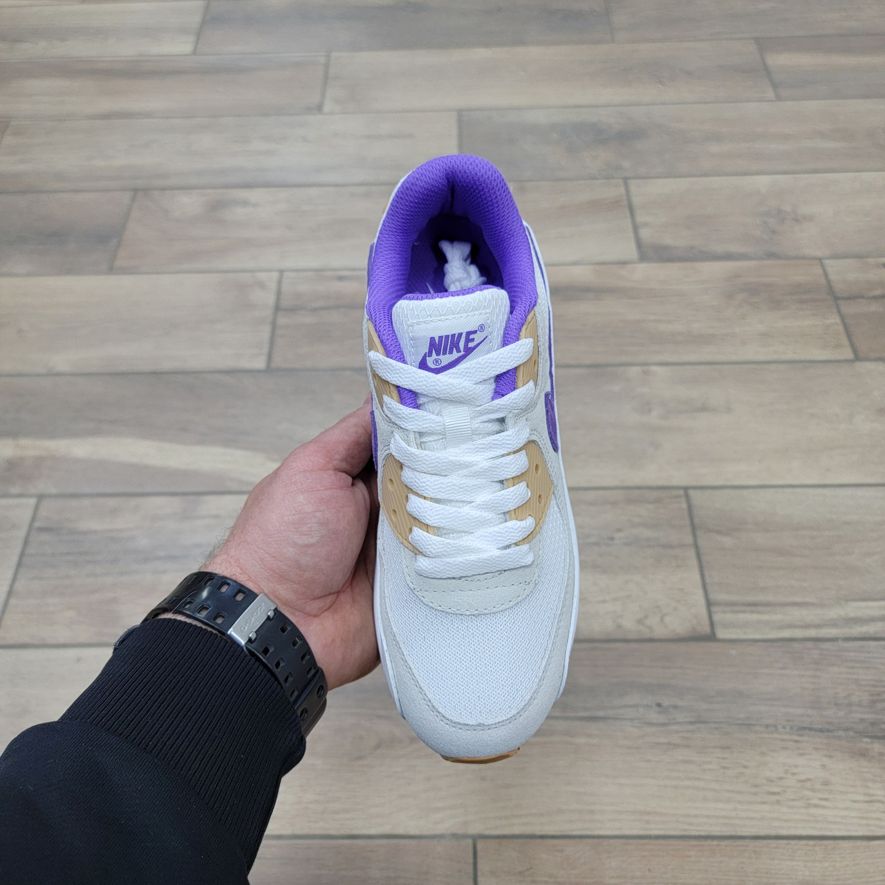 Кроссовки Nike Air Max 90 Sail Purple - фото 3 - id-p224424842