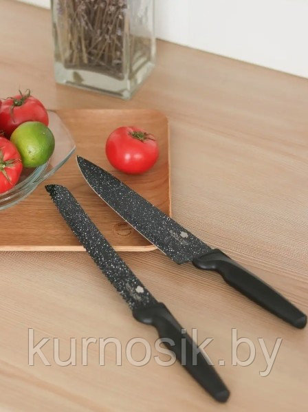 Набор кухонных ножей CASA IDEALE из нержавеющей стали, 6 шт - фото 5 - id-p224454435
