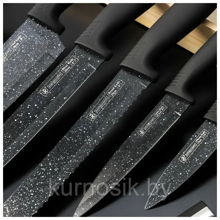 Набор кухонных ножей CASA IDEALE из нержавеющей стали, 6 шт - фото 7 - id-p224454435
