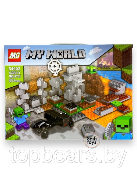 Детский конструктор Minecraft, Майнкрафт "My world" 180 деталей.