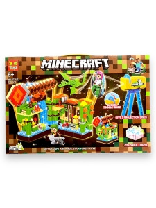 Детский конструктор Minecraft, Майнкрафт "My world" 376 деталей.