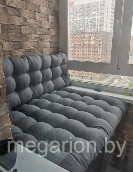 Подушка для мебели 120х80х12см Темно - серый - фото 5 - id-p140990136