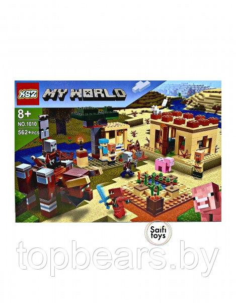Детский конструктор Minecraft, Майнкрафт "My world" 562 деталей. - фото 1 - id-p224458061