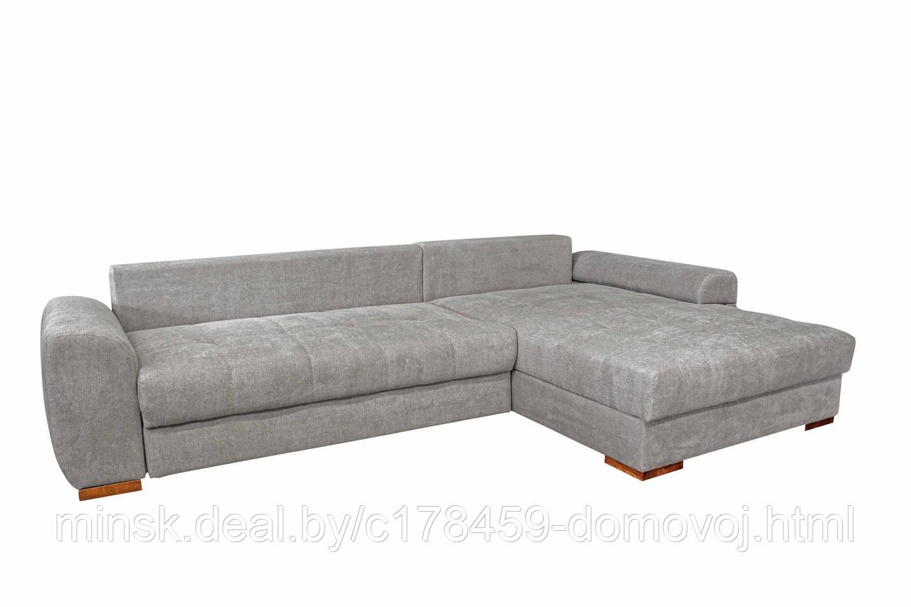 Угловой диван-кровать Evento (ткань Santos Lught Grey) - фото 3 - id-p224458087