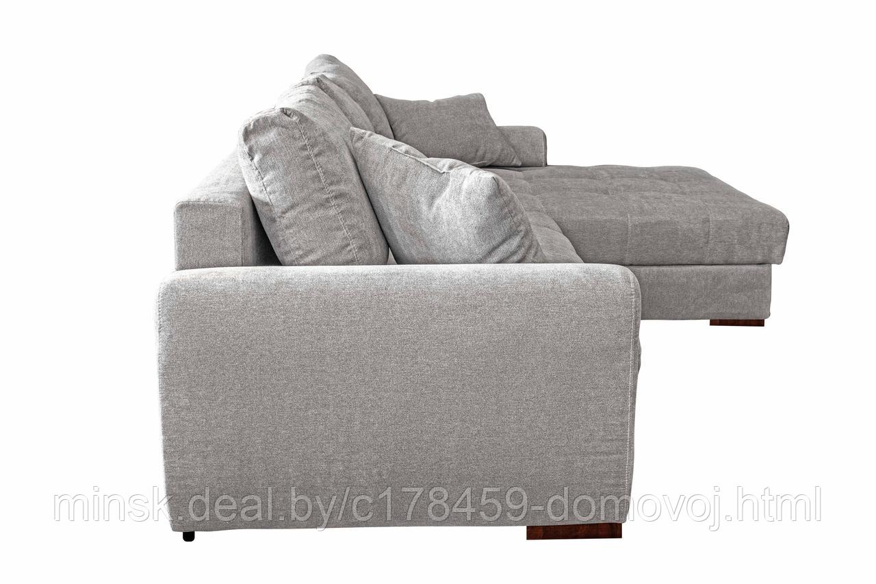 Угловой диван-кровать Evento (ткань Santos Lught Grey) - фото 4 - id-p224458087
