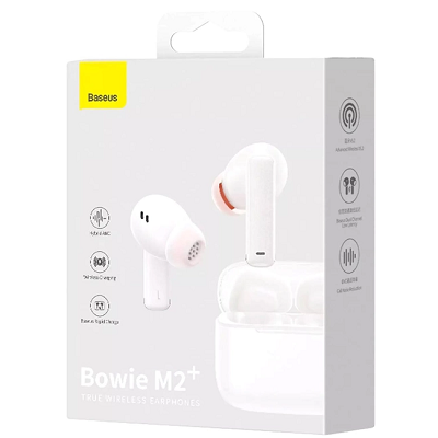 Беспроводные наушники Baseus True Wireless Earphones Bowie M2+ NGTW190002 белый - фото 5 - id-p224458116