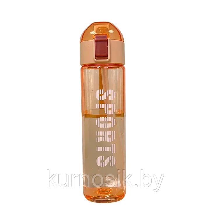 Спортивная бутылка для воды, оранжевая, 550 мл - фото 1 - id-p224458127