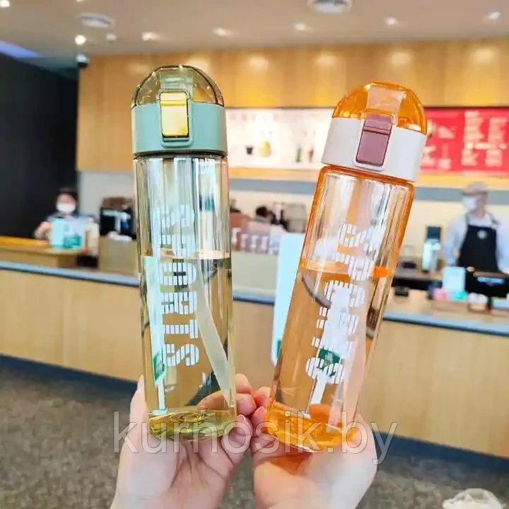 Спортивная бутылка для воды, оранжевая, 550 мл - фото 8 - id-p224458127