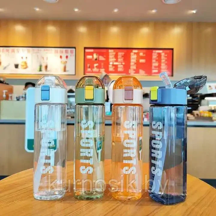 Спортивная бутылка для воды, оранжевая, 550 мл - фото 7 - id-p224458127