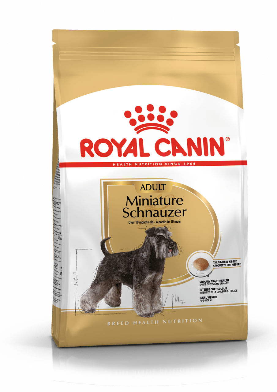 Royal Canin Miniature Schnauzer Adult, сухой корм для взрослых собак породы миниатюрный шнауцер, 3кг., Россия - фото 1 - id-p224458214