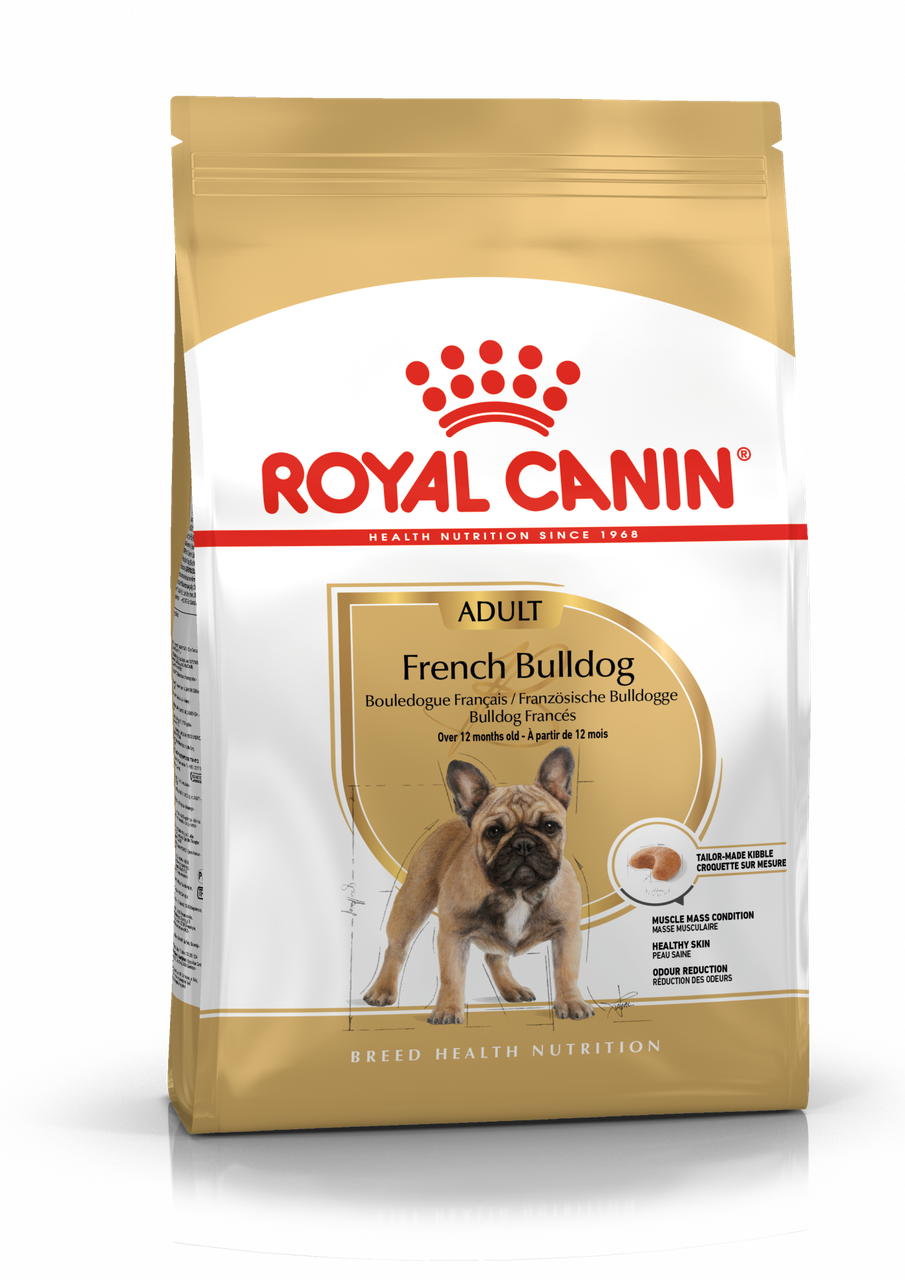 Royal Canin French Bulldog Adult сухой корм для взрослых собак породы Французский бульдог, 9кг., (Россия) - фото 1 - id-p224458268