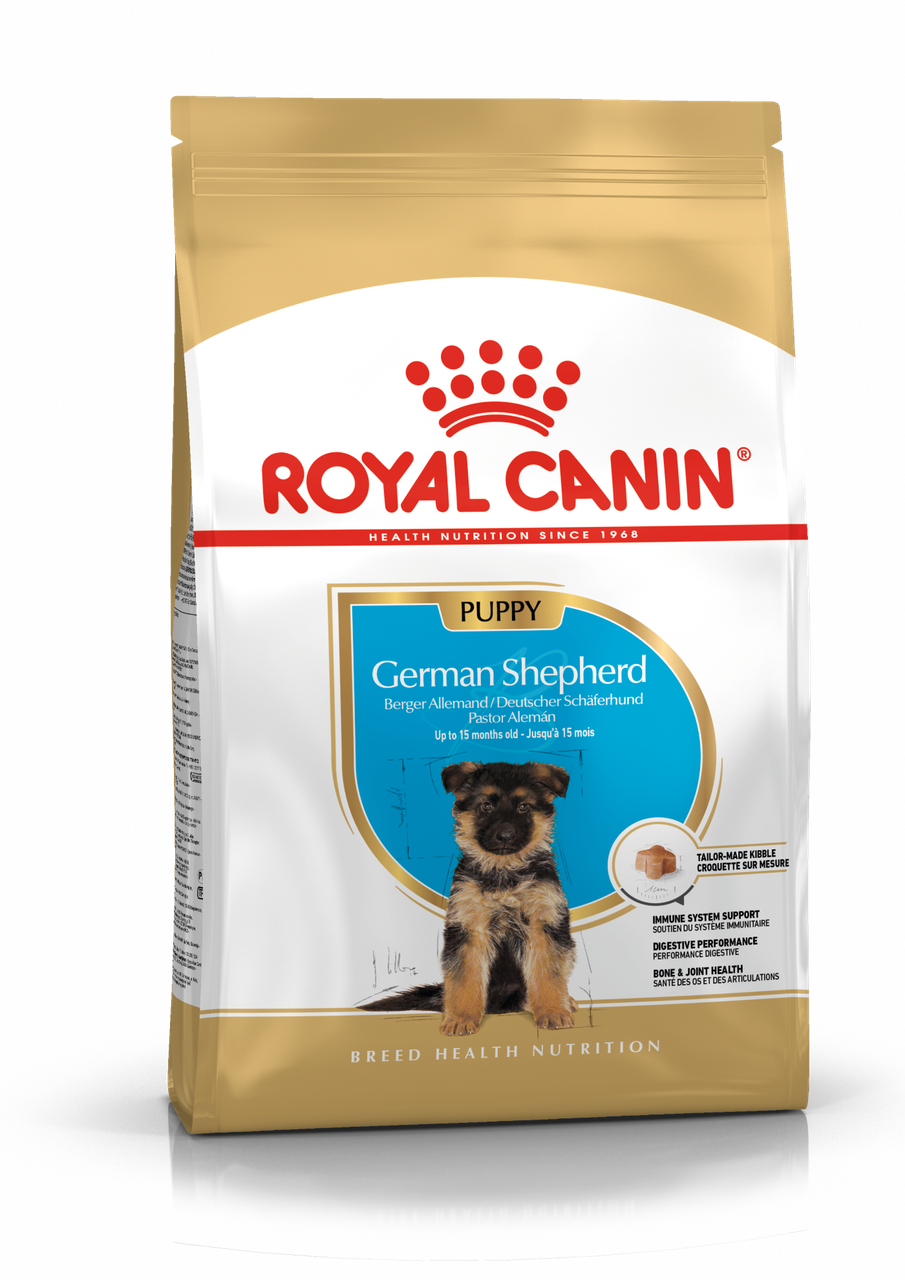 Royal Canin German Shepherd Puppy сухой корм для щенков породы немецкая овчарка, 3кг., (Россия) - фото 1 - id-p224458626