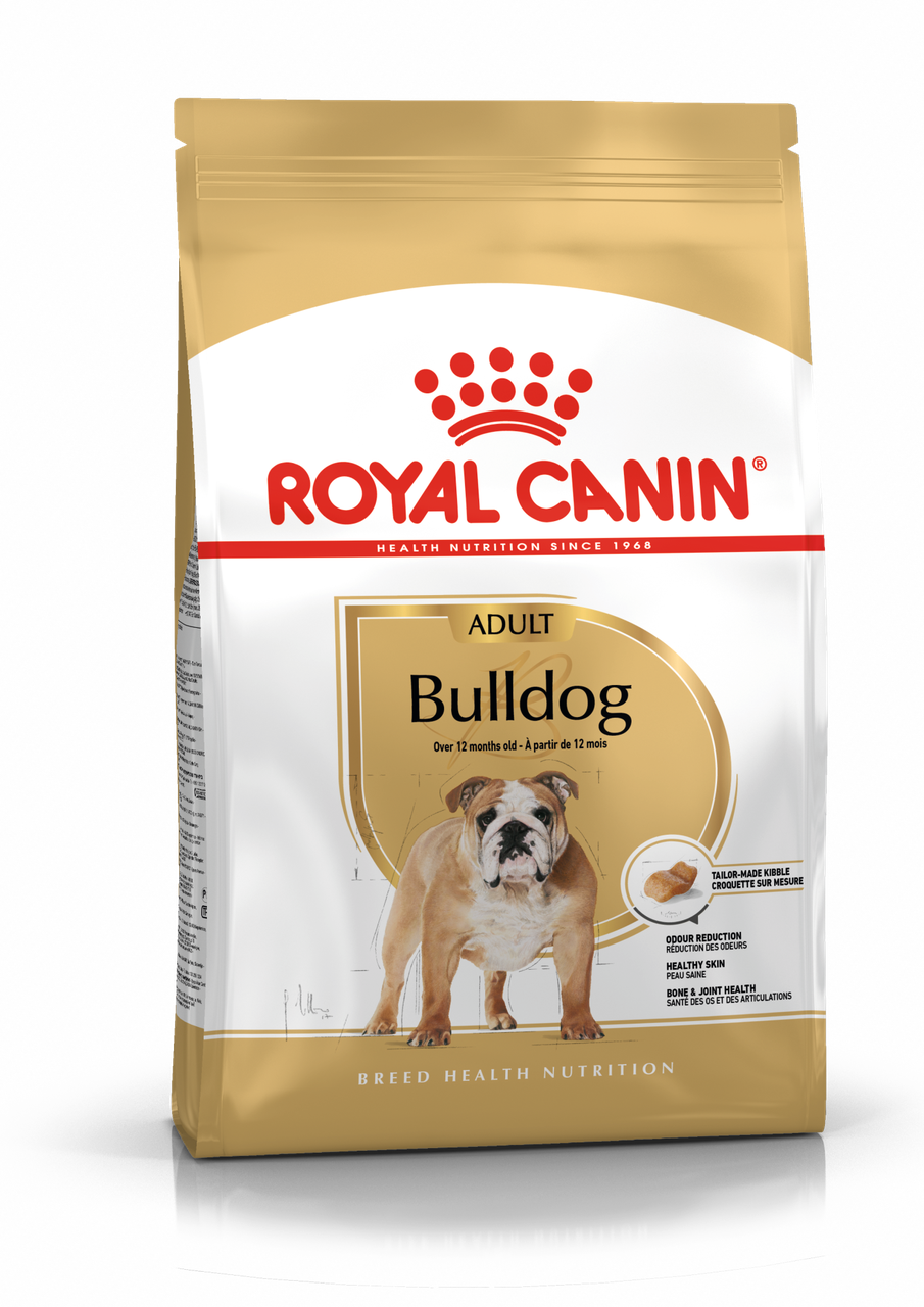 Сухой корм Royal Canin Bulldog Adult для взрослых собак породы бульдог 12кг.