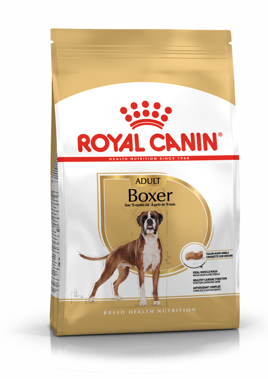 Сухой корм Royal Canin Boxer Adult для взрослых и стареющих собак породы боксер 12кг.