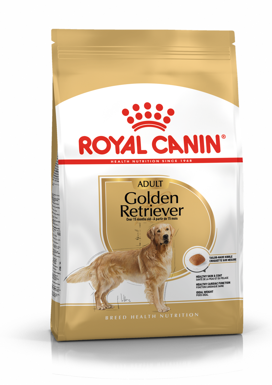 Royal Canin Golden Retriever сухой корм для взрослых собак породы золотистый ретривер, 3кг., (Россия) - фото 1 - id-p224458862