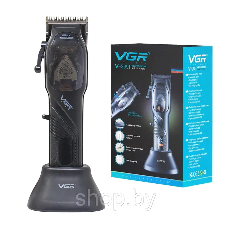 Профессиональная машинка для стрижки волос VGR V-269 - фото 6 - id-p224458932
