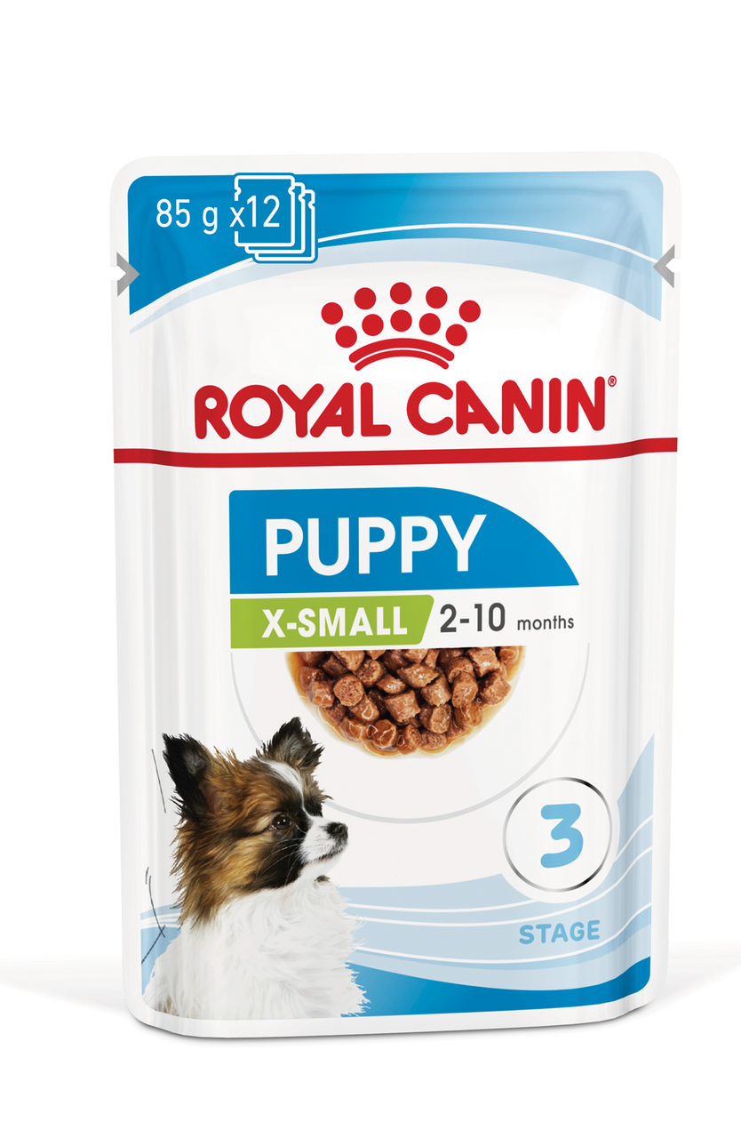 Royal Canin X-Small Puppy влажный корм (в соусе) для щенков собак миниатюрных размеров, 85г., (Австрия)