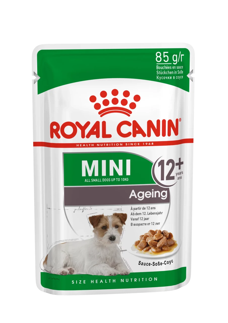 Royal Canin Mini Ageing 12+ влажный корм (в соусе) для стареющих собак мелких размеров, 85г., (Австрия) - фото 1 - id-p224458967