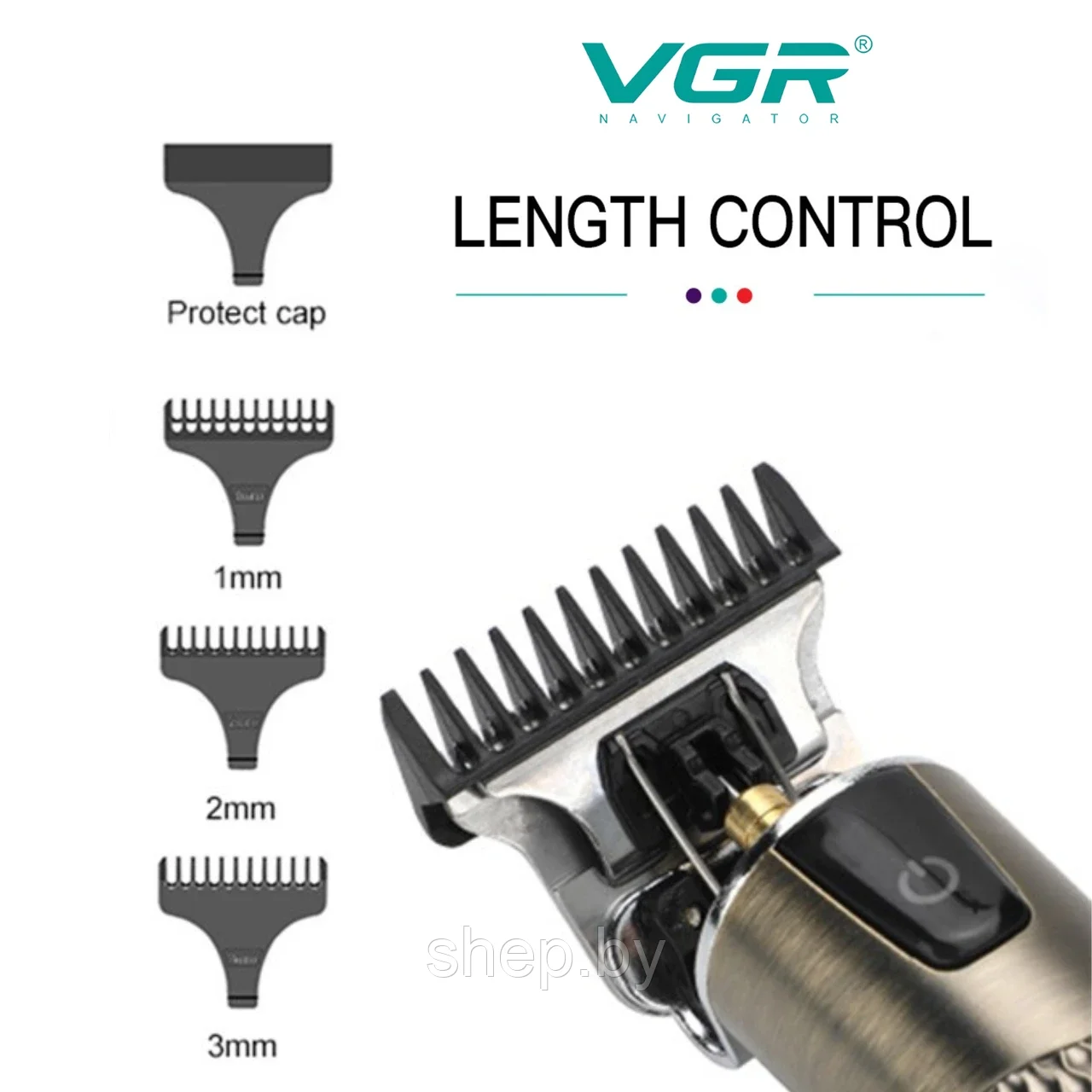 Триммер для бороды и усов VGR V-983 - фото 3 - id-p224458963