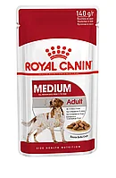 Royal Canin Medium Adult влажный корм (в соусе) для взрослых собак средних размеров, 140г., (Австрия)