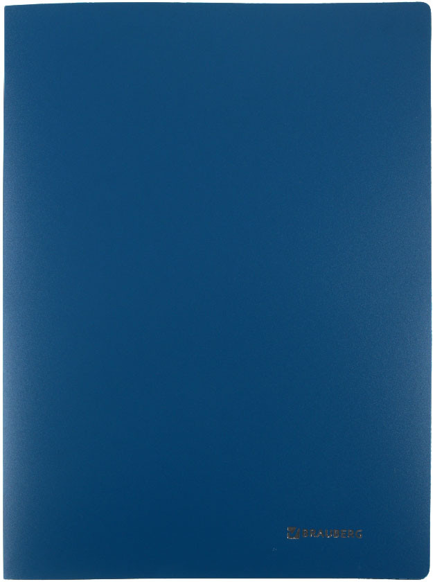 Папка-скоросшиватель пластиковая с пружиной Brauberg «Стандарт» толщина пластика 0,6 мм, синяя - фото 3 - id-p224459020
