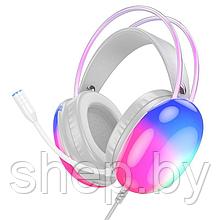 Наушники Hoco W109 полноразмерные игровые (2 м.,USB+3,5 мм) цвет: белый, черный