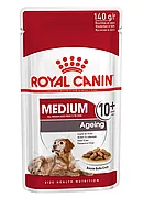 Royal Canin Medium Ageing 10+ влажный корм (в соусе) для стареющих собак средних размеров,140г., (Австрия)