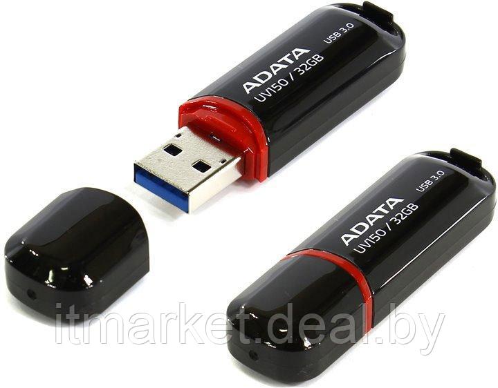Usb flash disk 32Gb A-data DashDrive UV150 (AUV150-32G-RBK) - фото 2 - id-p224459005