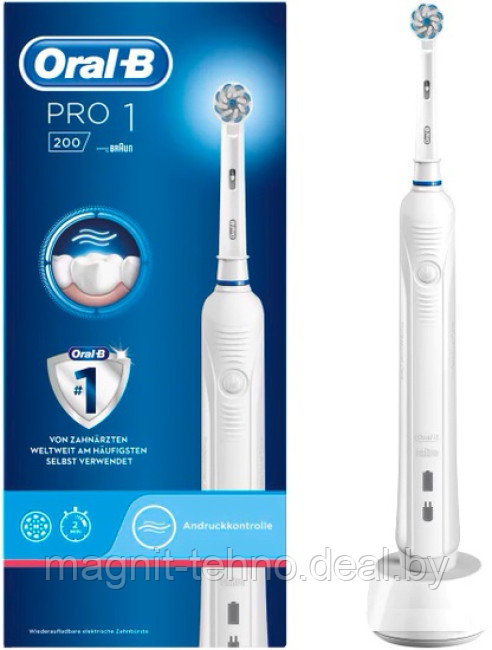 Электрическая зубная щетка Oral-B Pro 1 200 Sensi White D16.513.3U (белый) - фото 1 - id-p224459109