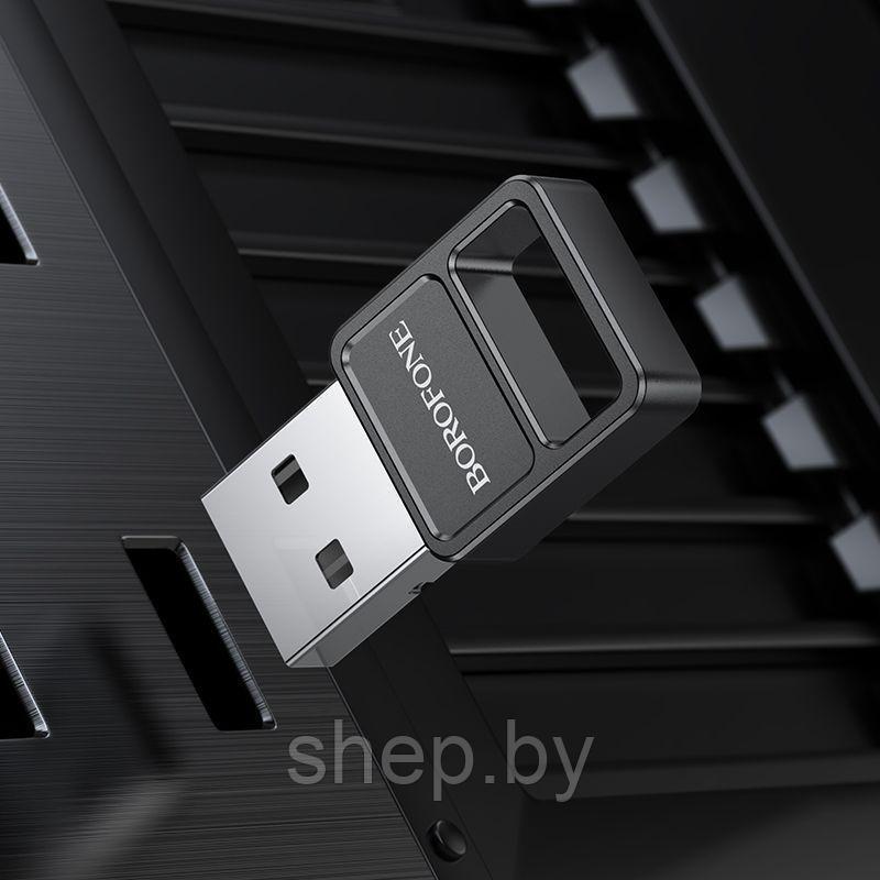 Адаптер Borofone DH8 USB - Bluetooth 5.1 цвет: черный - фото 3 - id-p224459162